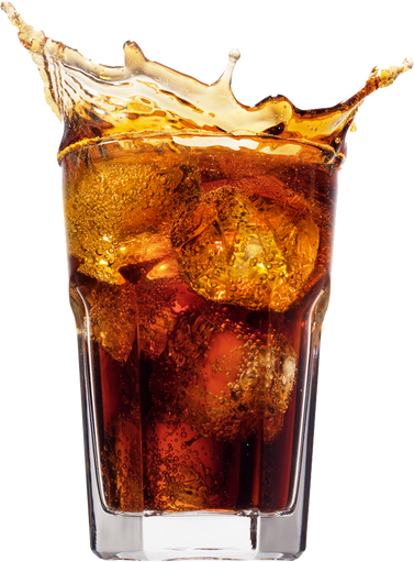 Cola Drink on a Glass